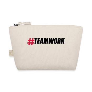 Hashtag Teamwork Logo Design Crew Friends Group B - Organic Pouch - nature - Front