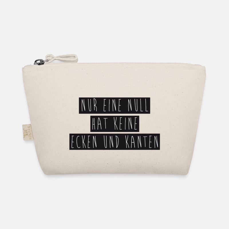 Nur eine Null hat keine Ecken und Kanten Bio-Täschchen