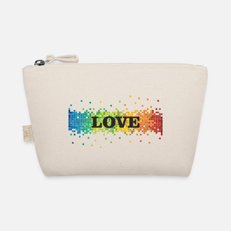 love - Bio-Täschchen - Natur