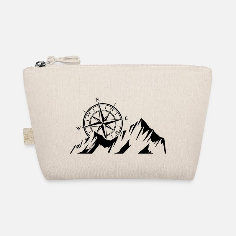 Wind Rose & Mountains Organic Pouch