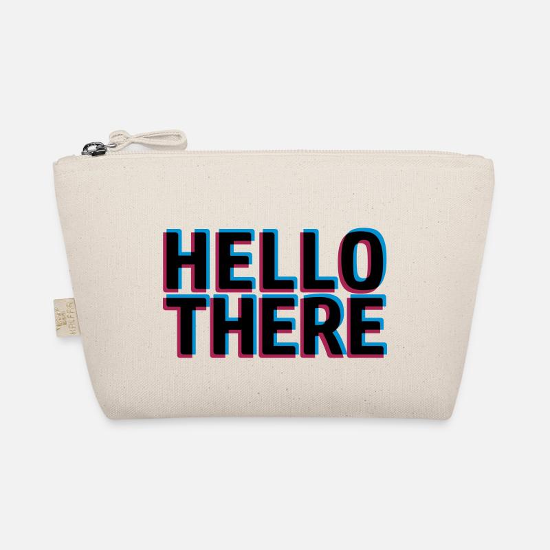 3D effect Hello Organic Pouch