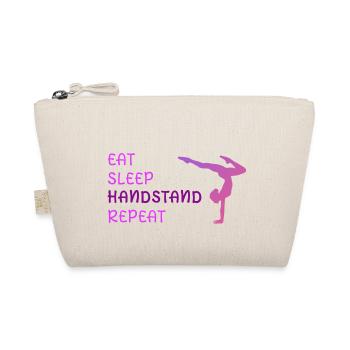 Eat Sleep Handstand Repeat - Bio-Täschchen - Natur - Vorne
