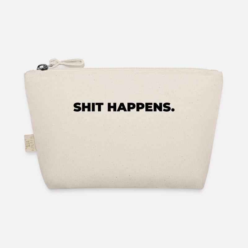 shit happens - Print Bio-Täschchen