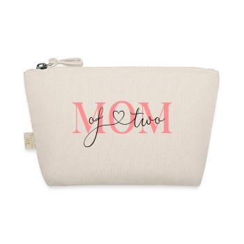 Maman de deux enfants! -personnalisable - Trousse biologique - nature - Devant