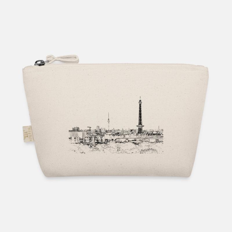Berliner Skyline - Bio-Täschchen - Natur