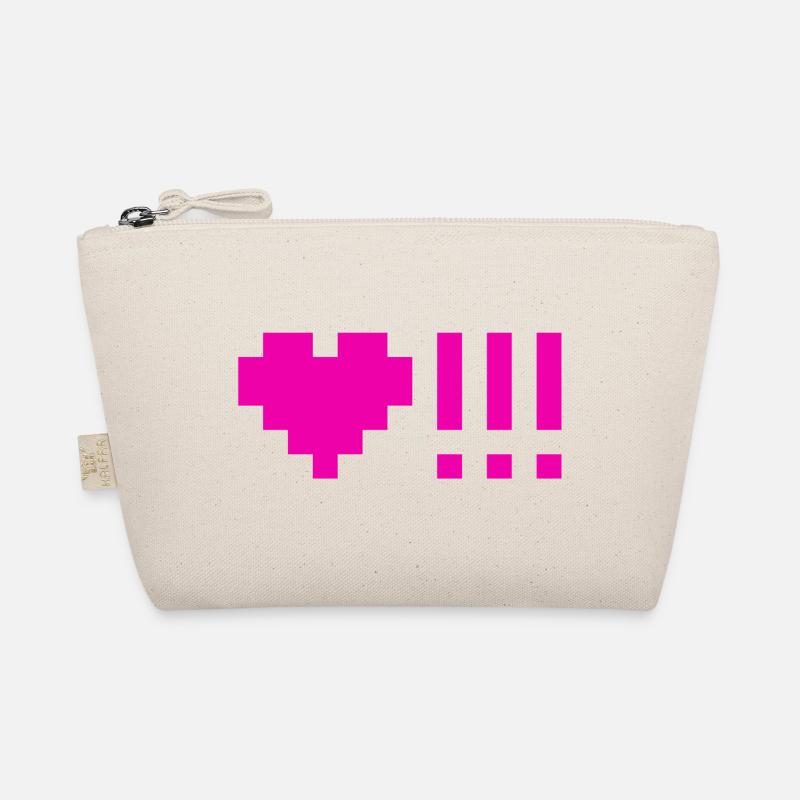Coeurs avec trois points d’exclamation - Trousse biologique - nature