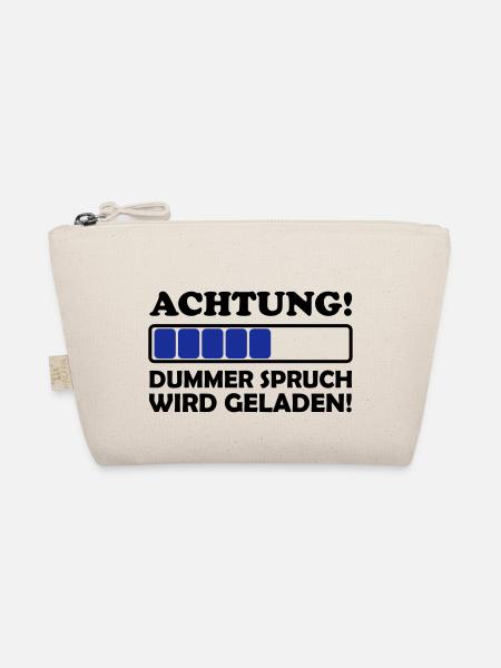 dummer spruch 2 - Bio-Täschchen - Natur - Vorne