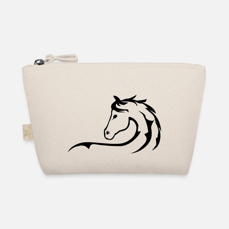 Pferd, Pferde, Pferdesilhouette Bio-Täschchen