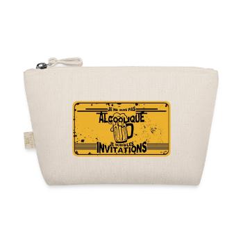 pas alcoolique subis invitation humour alcool - Trousse biologique - nature - Devant