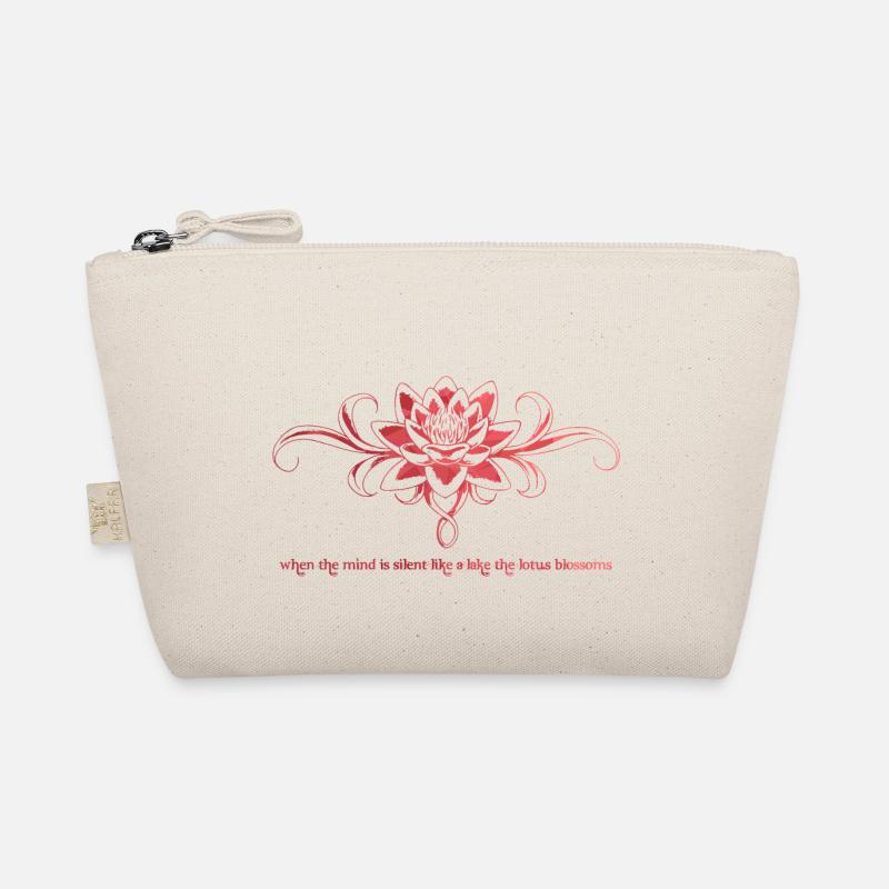 Lotus Blume - Bio-Täschchen - Natur