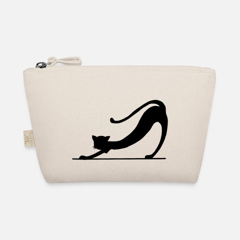 Silhouette de chat noir Trousse biologique
