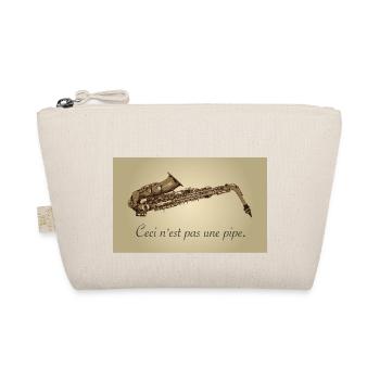 ceci nest pas une pipe - Saxophone and music lover - Bio-Täschchen - Natur - Vorne