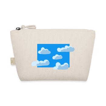 Blauer Wolkenhimmel - Bio-Täschchen - Natur - Vorne
