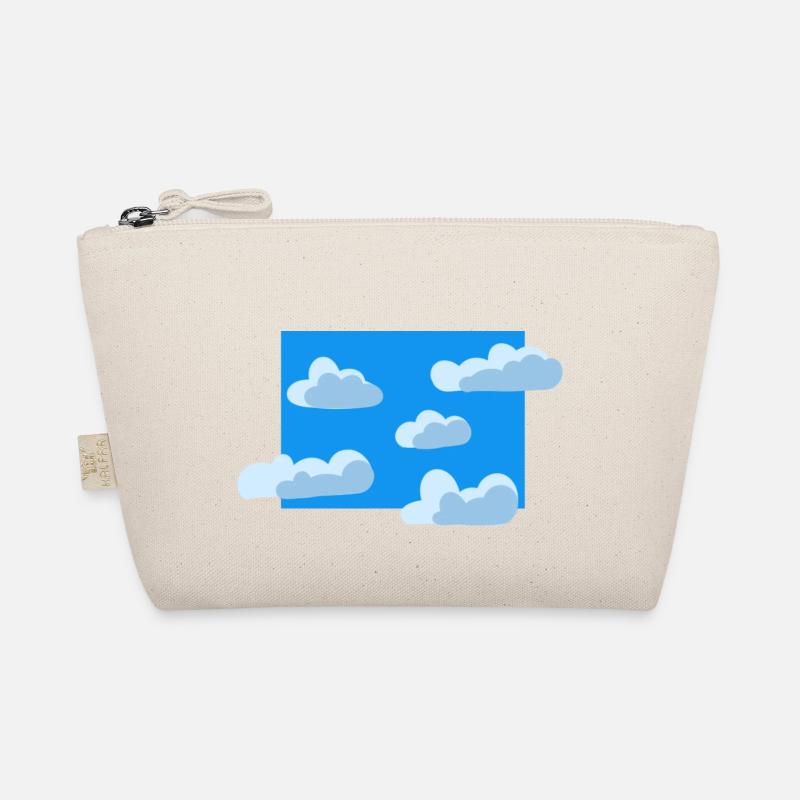 Blauer Wolkenhimmel - Bio-Täschchen - Natur