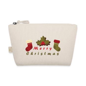 Merry Christmas - Bio-Täschchen - Natur - Vorne