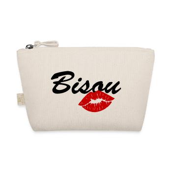 bisou / amour bébé / saint valentin - Trousse biologique - nature - Devant