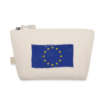 Europe Flag Vintage Used Look European Flag - Organic Pouch - nature - Front