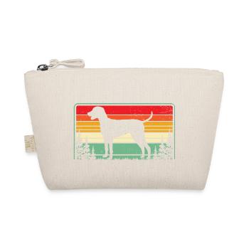 Weimaraner Hundehemd Retro Weimaraner Hundekunst T Sh - Bio-Täschchen - Natur - Vorne