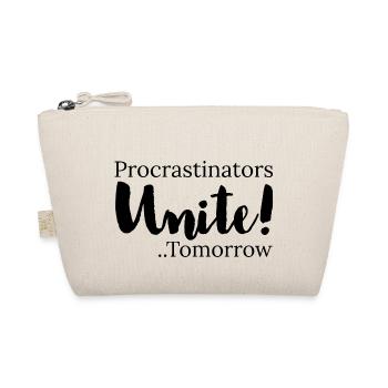 procrastinators unite tomorrow - Organic Pouch - nature - Front