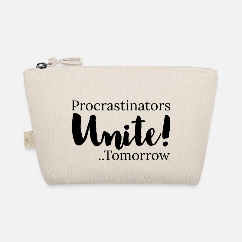 procrastinators unite tomorrow - Bio-Täschchen - Natur