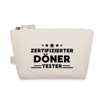 Döner tester Fast Food Kebab Spruch Geschenk - Bio-Täschchen - Natur - Vorne