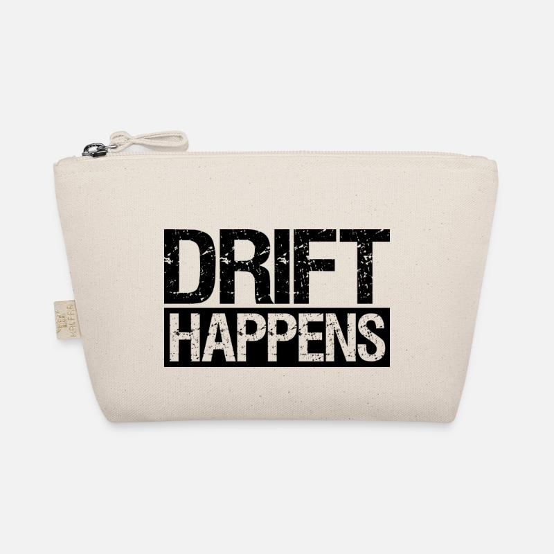 Drift happens Geschenk Wagen Autofans Mechaniker - Bio-Täschchen - Natur