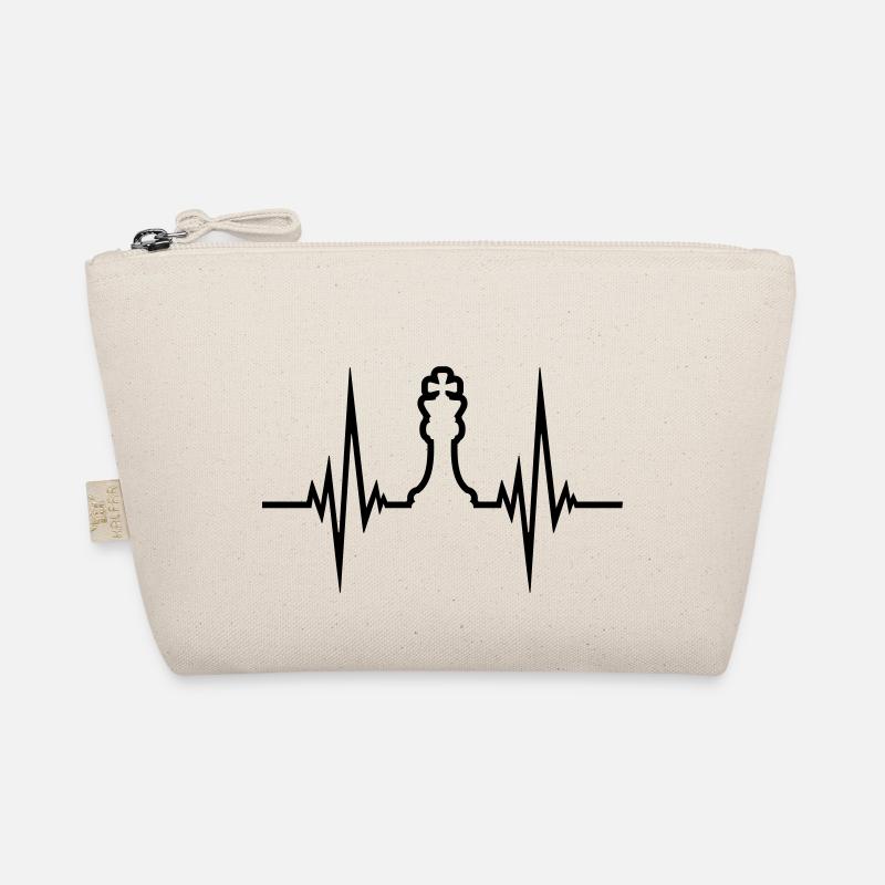 Heartbeat Pulse Chess Organic Pouch
