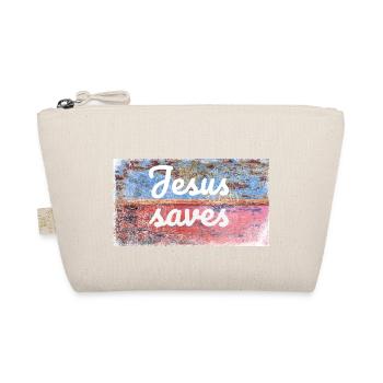 Jesus saves - Organic Pouch - nature - Front