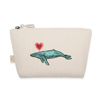 Whale Whales Sea Fish Water Sea Animal Sperm Whale Heart - Organic Pouch - nature - Front