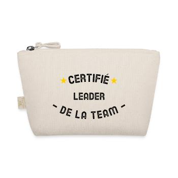 Certifié leader de la team geek gamer - Trousse biologique - nature - Devant