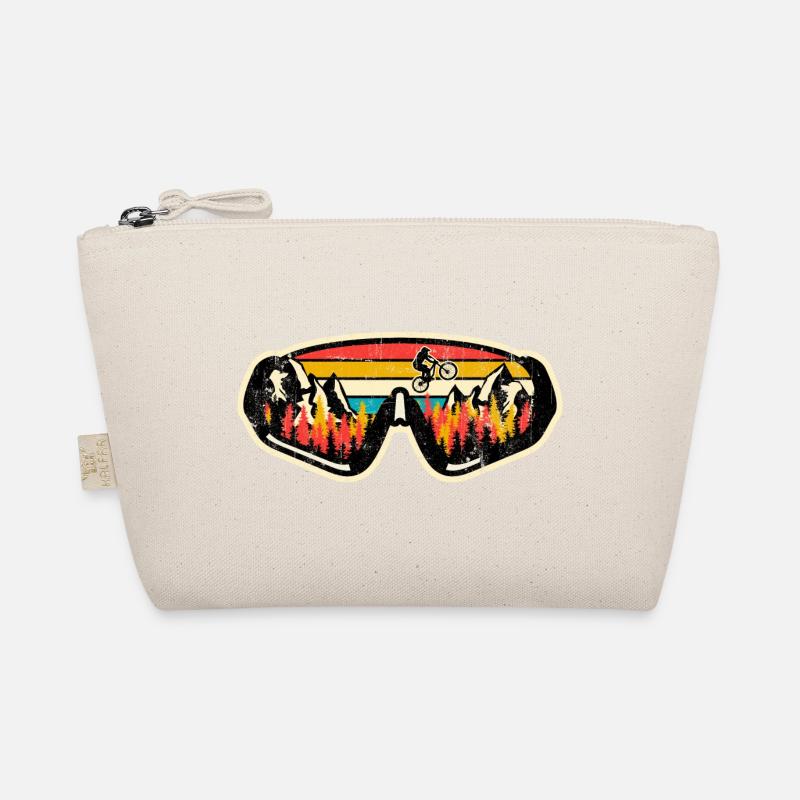 Retro MTB Sunset Goggles Organic Pouch