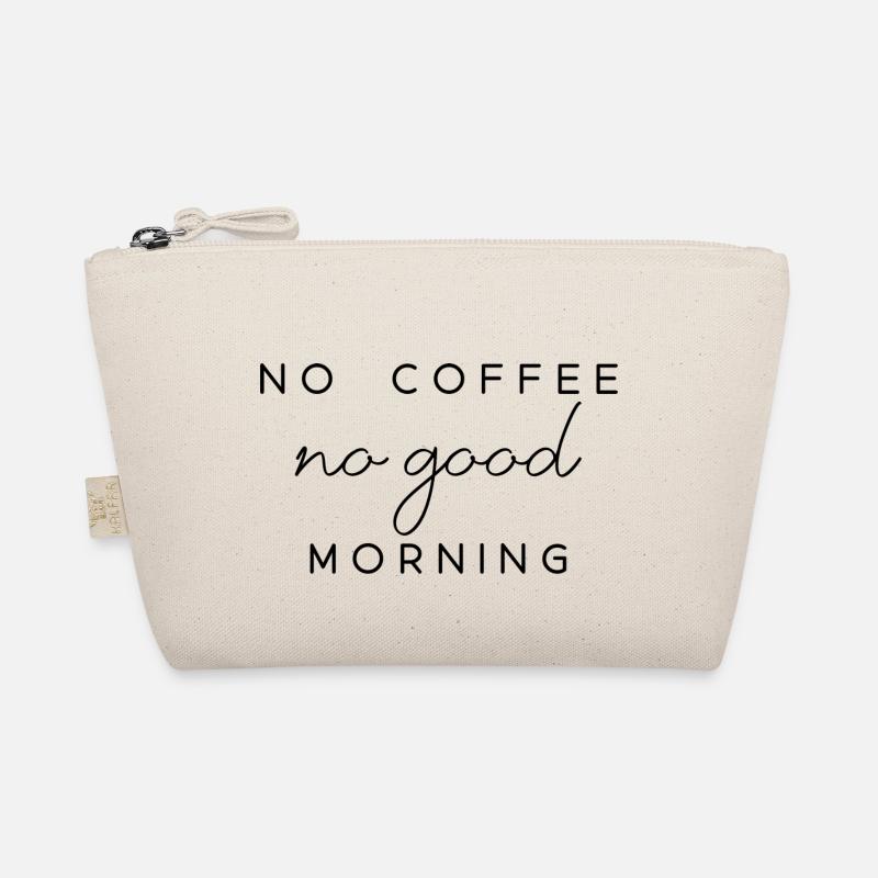no coffee Spruch Kaffe am morgen Englisch Bio-Täschchen