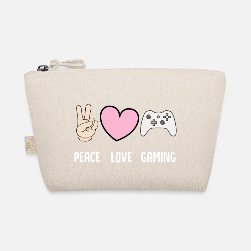 Peace Love Gaming - Bio-Täschchen - Natur
