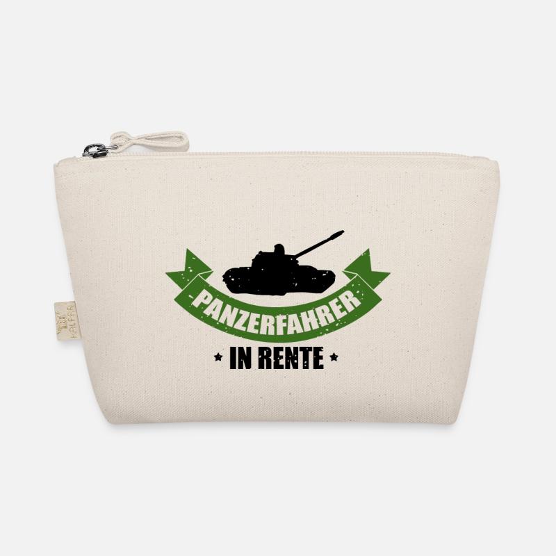 schnarche nicht Leopard Panzerfahrer Panzer Bio-Täschchen