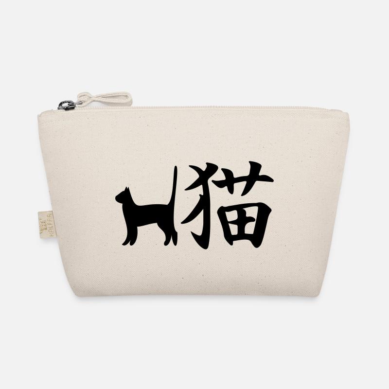 Katze Kanji Bio-Täschchen