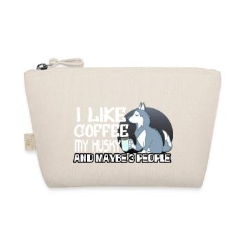 I like coffee my husky and maybe 3 people - Organic Pouch - nature - Front