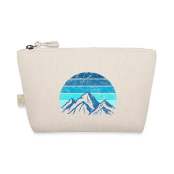 Blaue Berge Abstrakt - Bio-Täschchen - Natur - Vorne