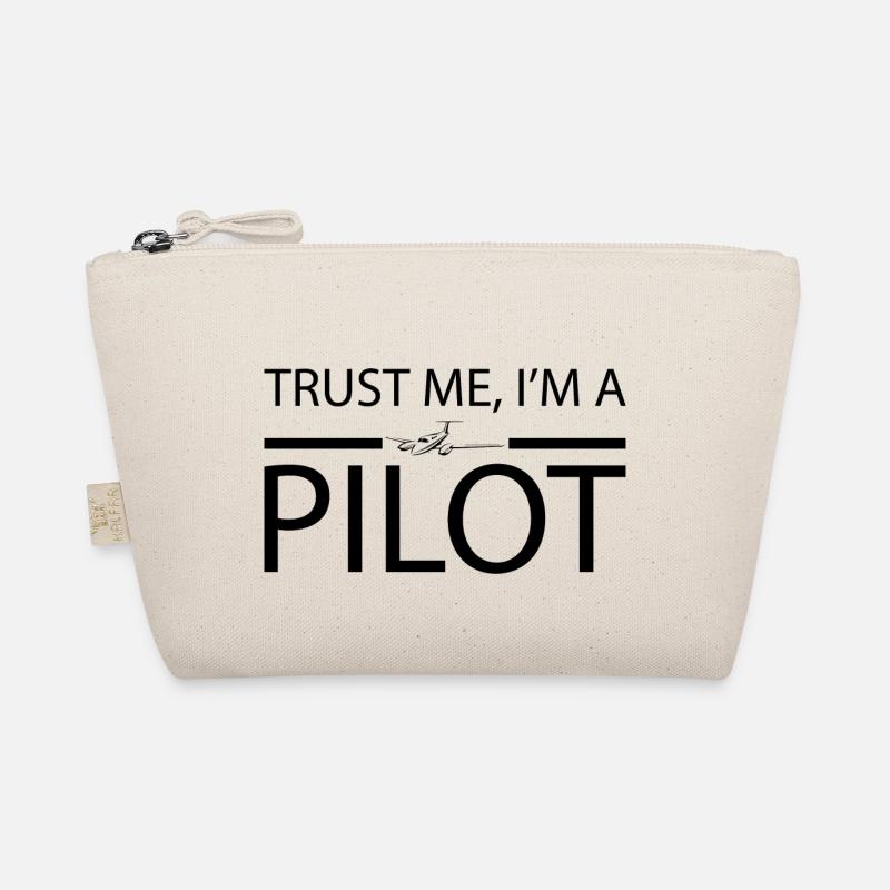 Trust me i'm a pilot Geschenk Flugzeug Copilot Bio-Täschchen