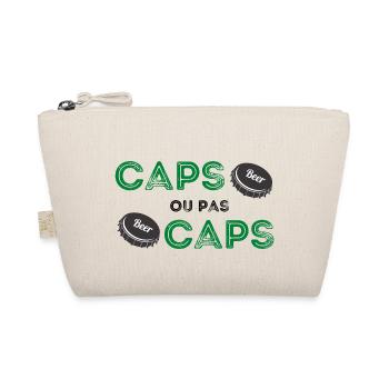 Caps ou pas caps humour drôle cadeau - Trousse biologique - nature - Devant