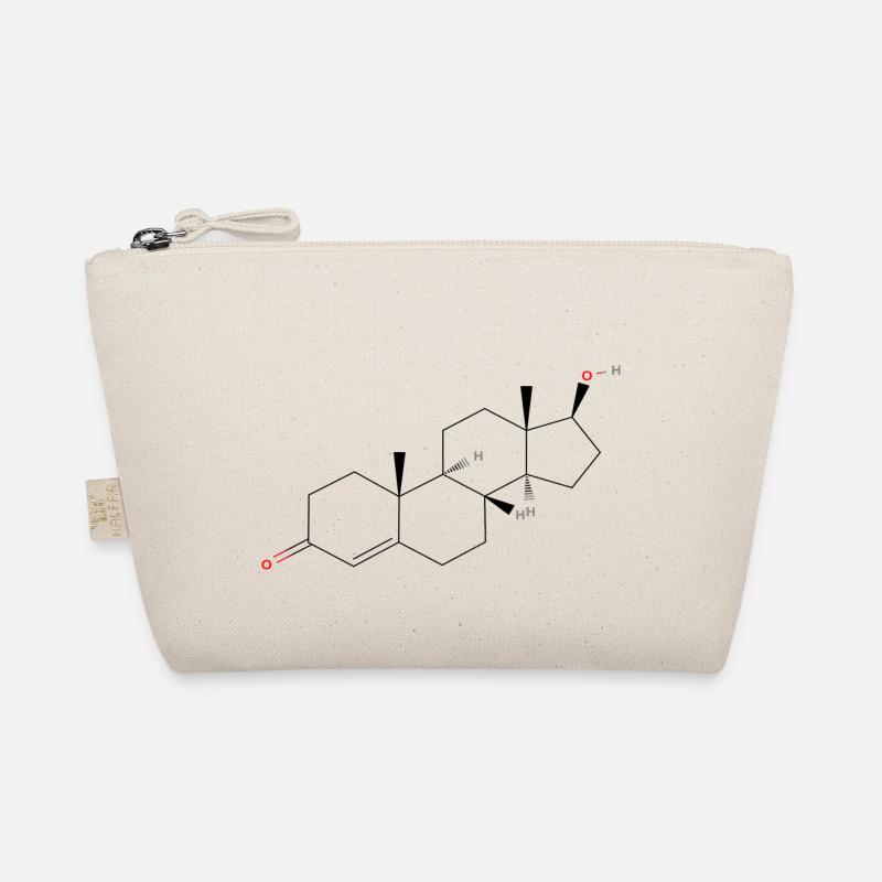 Molécule de testostérone - Formule structurale colorée Trousse biologique