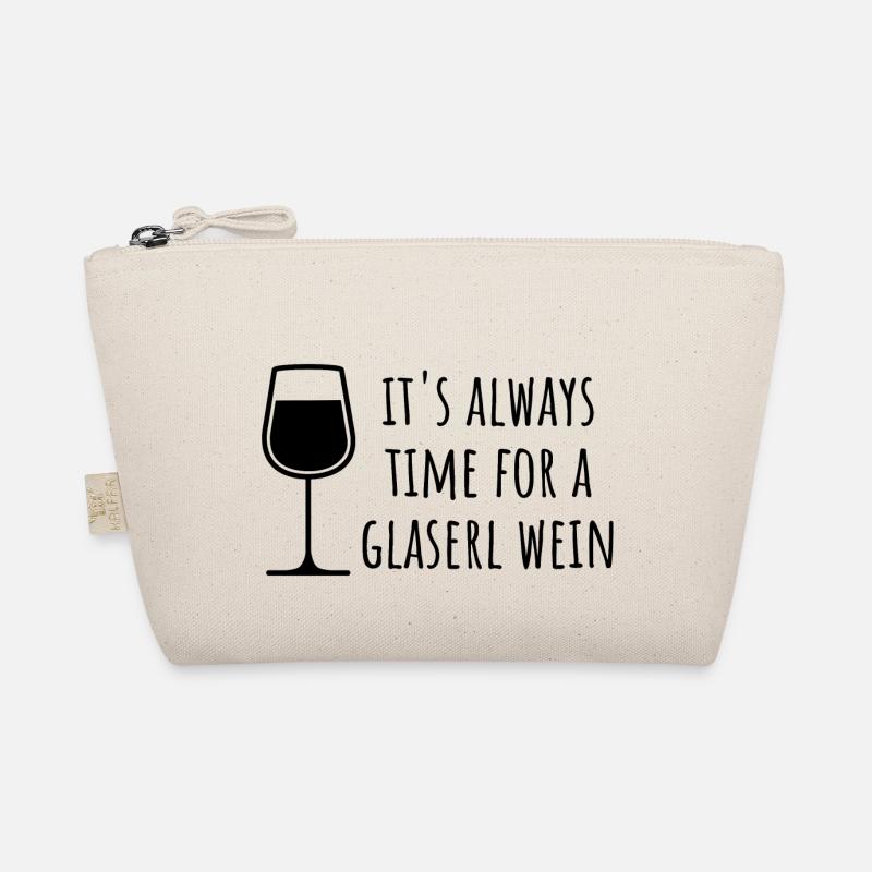 It's Always Time For A Glaserl Wein Geschenk Bio-Täschchen