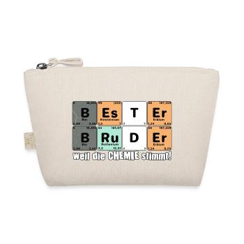 Bester Bruder Spruch Geschenk kleiner Bruder - Bio-Täschchen - Natur - Vorne