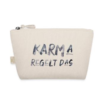 Karma regelt das Spruch lustig Inspiration - Bio-Täschchen - Natur - Vorne