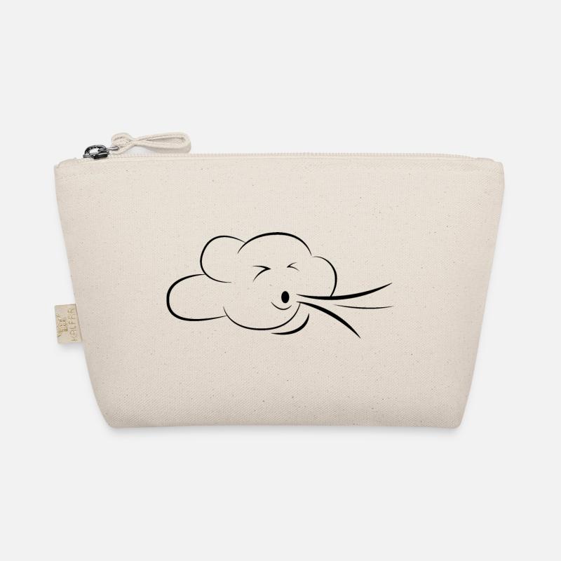 cloud breath breathing relax cloud meditation icon Organic Pouch