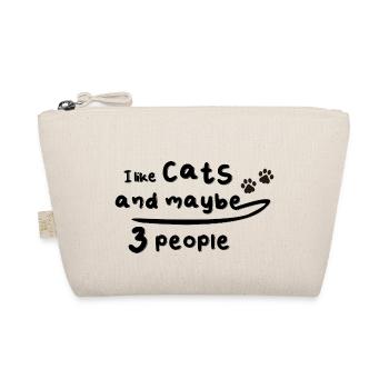 I like Cats Cats Kitten Cat - Organic Pouch - nature - Front