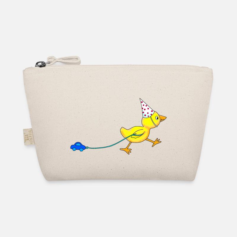 Ente mit Auto Jungen Mädchen Geburtstag Geschenk Bio-Täschchen