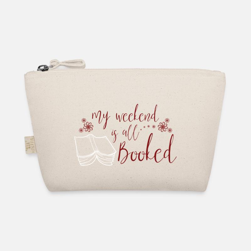 Funny Reading Lover Book Quotes My Weekend Is All Bio-Täschchen