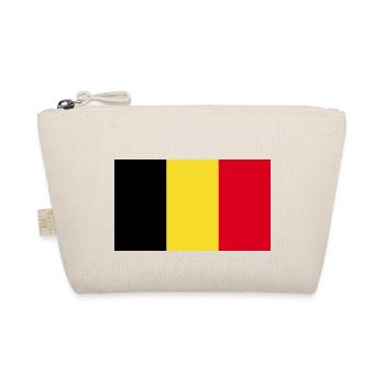 Belgien Flagge Belgien Herz Belgier Belgierin - Bio-Täschchen - Natur - Vorne