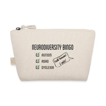 neurodiversity bingo - Organic Pouch - nature - Front