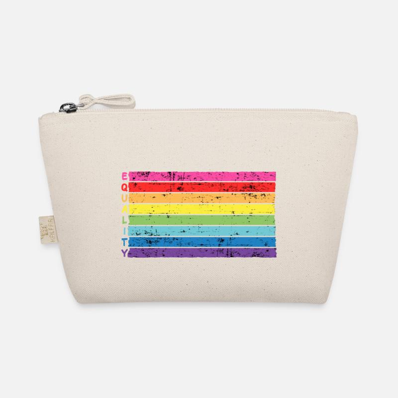 Rainbow equalitiy for acceptance & tolerance lgbt Organic Pouch